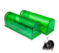 Humane Mouse Trap - Mouse Traps That Work - Best Mouse, Mice and Rat Trap - Plastic Traps Live Catch and Release Rodents, Safe Around Children and Pets (2Packs)