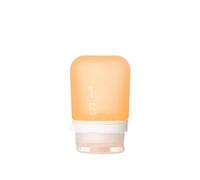 humangear GoToob+ Refillable Silicone Travel Size Bottles with Locking Cap, Orange, Small, 53ml