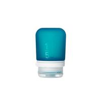 humangear GoToob+ Refillable Silicone Travel Size Bottles with Locking Cap, Teal, Small (1.7oz), GoToob+ Refillable Silicone Travel Size Bottles with Locking Cap