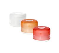 humangear GoTubb, Clear/Orange/Red, Small (3-Pack), Gotubb, 3-Pack, Small (0.4oz), Clear/Orange/Red