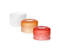 humangear GoTubb, Clear/Orange/Red, Small (3-Pack), Gotubb, 3-Pack, Small (0.4oz), Clear/Orange/Red