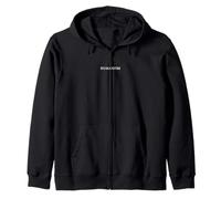 HUMANISM English Word Apparel Zip Hoodie