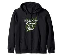 Humanity Equality Let Roots Grow Zip Hoodie
