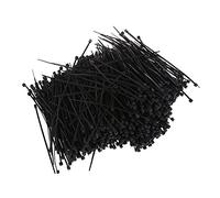 Humanitypd 1000 Pcs Black Nylon Cable Zip Tie Fasten Wrap 95mm x 2mm