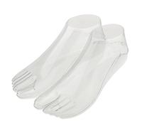 Humanitypd 1Pair Female Feet Mannequin Thong Style Foot Model for Sandal Shoe Sock Jewelries Display - Clear