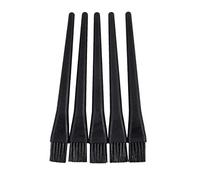 Humanitypd 5 Pcs 1.5 x 0.5cm Black Plastic Round Handle Anti Static ESD Brush