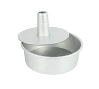 Humanitypd 8 Inch Aluminum Alloy Round Chiffon Cake Pan Removable Bottom Hollow Chimney Cake Mold Diy Baking Cake Tools
