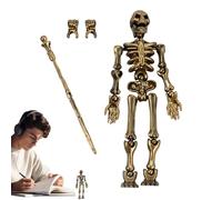 Humanoid Bone Model - Multi-Joint Assembly Frame, Rigid Synthetic Material Sculpture, Full Kinetics Illustration, Shock Resistant Rigid Frame Support |
