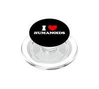 Humanoid Heart Funny Cute Embodied AI Bot Robot Being Fan PopSockets PopGrip for MagSafe