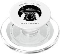 Humans Are Just Very Strange (Alien UFO Graphic) PopSockets PopGrip for MagSafe