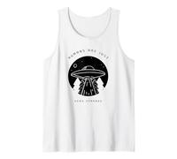 Humans are Just Very Strange (Alien UFO Graphic) Tank Top