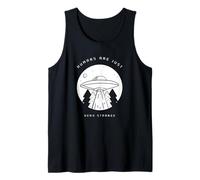 Humans are Just Very Strange (Alien UFO Graphic) Tank Top