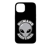 Humans Aren't Real Alien Funny Conspiracy UFO Humor UAP Joke Case for iPhone 13