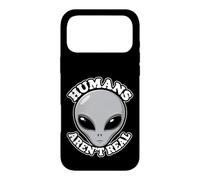 Humans Aren't Real Alien Funny Conspiracy UFO Humor UAP Joke Case for iPhone 17 Pro Max
