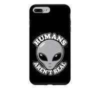 Humans Aren't Real Alien Funny Conspiracy UFO Humor UAP Joke Case for iPhone 7 Plus/8 Plus