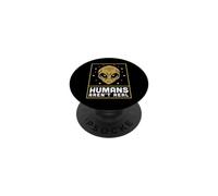 Humans Aren't Real Alien Head Retro Vintage Outer Space Fun PopSockets Adhesive PopGrip
