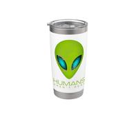 Humans aren't Real Alien Head Science Fiction Space UFO Stainless Steel Insulated Tumbler
