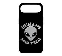 Humans Aren't Real Funny Alien UFO UAP Conspiracy Humor Case for iPhone Air