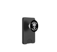Humans Aren't Real Funny Alien UFO UAP Conspiracy Humor PopSockets PopWallet for MagSafe
