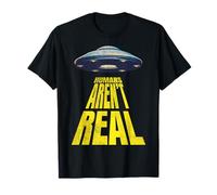 Humans Aren't Real UFO Beaming Funny Absurd Saying Funny UFO T-Shirt