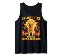 Humans Do Tricks Dogs Get Treats Golden Retriever Halloween Tank Top