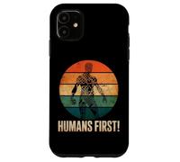 Humans First Anti Artificial Intelligence AI Protest Case for iPhone 11