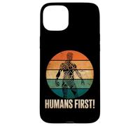 Humans First Anti Artificial Intelligence AI Protest Case for iPhone 15 Plus