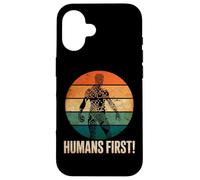 Humans First Anti Artificial Intelligence AI Protest Case for iPhone 16