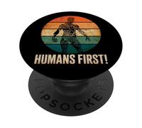 Humans First Anti Artificial Intelligence AI Protest PopSockets Adhesive PopGrip
