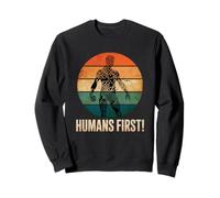 Humans First Anti Artificial Intelligence AI Protest Sweatshirt