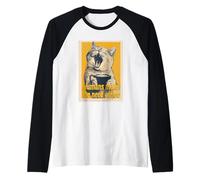 Humans Make Me Need Coffee Funny Cat Lovers Vintage Retro Raglan Baseball Tee