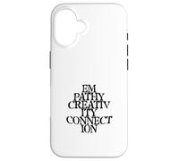 Humans Only Edge of Empathy Creativity and Connection Case for iPhone 16