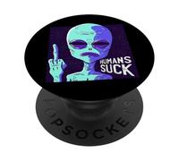 Humans Suck, Antisocial Alien, I Need Space PopSockets Adhesive PopGrip