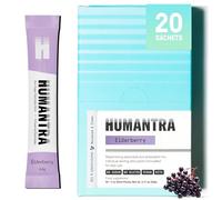 Humantra Electrolyte Packets | Zero Sugar | W/ 6 Electrolytes | Electrolytes Powder (20 Count, Elderberry)