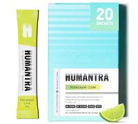 Humantra Electrolyte Packets | Zero Sugar | W/ 6 Electrolytes | Electrolytes Powder (20 Count, Himalayan Lime)