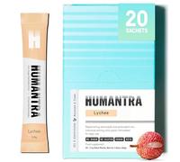 Humantra Electrolyte Packets | Zero Sugar | W/ 6 Electrolytes | Electrolytes Powder (20 Count, Lychee)