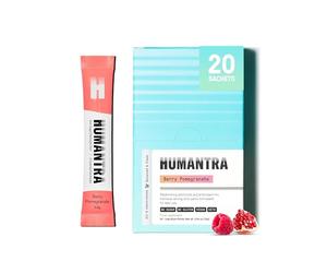 Humantra Electrolytes Powder - Berry Pomegranate Flavor, 20ct - Powdered Hydration Sachets - Plant-Based Electrolyte Powder with 6 Electrolytes - Vegan, Sugar Free, Gluten Free