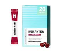 Humantra Electrolytes Powder - Black Cherry Flavor, 20ct - Powdered Hydration Sachets - Plant-Based Electrolyte Powder with 6 Electrolytes - Vegan, Sugar Free, Gluten Free