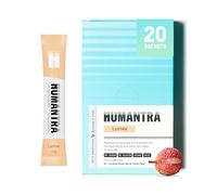 Humantra Electrolytes Powder - Lychee Flavor, 20ct - Powdered Hydration Sachets - Plant-Based Electrolyte Powder with 6 Electrolytes - Vegan, Sugar Free, Gluten Free