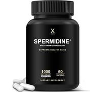 HUMANX Spermidine+ (USA Third Party Tested) - Spermidine-Rich Wheat Germ Extract & Zinc to Activate Cellular Renewal - Non-GMO, Capsules - Supports Healthy Aging - Supplement