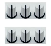 HUMARH 6-Pack EQ Rotary Knob for Pioneer DJM-700 750 800 850 900 2000 900NXS2 900SRT 900nexus 2000nexus etc, Pioneer Digital Controller XDJ-RX DDJ-RZ DDJ-SZ DDJ-SZ2 etc, DAA1176 DAA1305. (White)