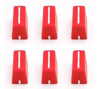 HUMARH 6-Pack Fader Knob Cap for Pioneer DDJ-SX DDJ-S1 DDJ-SZ, Rane 61 62 64 68 TTM 57SL, Numark N4 NS6 NS7 V7, Allen & Heath XONE 92 4D DX, Native Instruments Kontrol F1 S2 S4 X1 Z2 (Red)