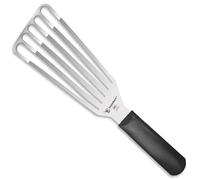 Humbee 6 Inches Fish Turner, Slotted Fish Spatula Dishwasher Safe NSF, Shovel Black