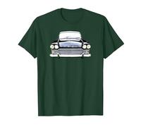 Humber Super Snipe 1960s British Classic car high Contrast T-Shirt, Men, Dark Green, Large