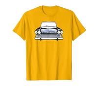 Humber Super Snipe 1960s British Classic car high Contrast T-Shirt, Men, Golden Yellow, Small