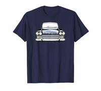 Humber Super Snipe 1960s British Classic car high Contrast T-Shirt, Men, Navy Blue, 4X-Large