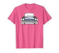 Humber Super Snipe 1960s British Classic car high Contrast T-Shirt, Men, Pink Heather, Large