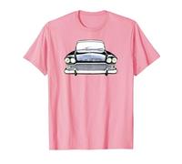 Humber Super Snipe 1960s British Classic car high Contrast T-Shirt, Men, Pink, Large