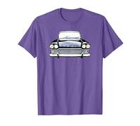 Humber Super Snipe 1960s British Classic car high Contrast T-Shirt, Men, Purple Heather, Large