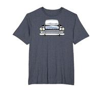 Humber Super Snipe 1960s British Classic car high Contrast T-Shirt, Men's Big and Tall, Heather Blue, 6X Tall